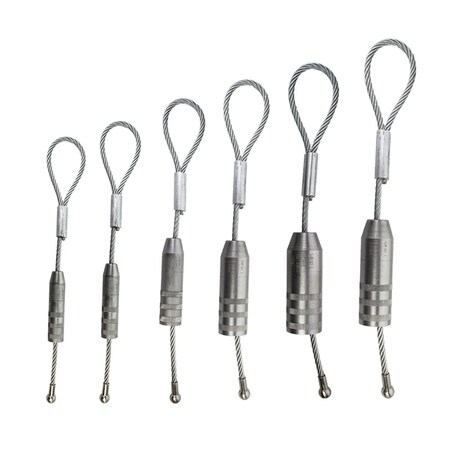 Burndy Burndy, COPPER / ALUMINUM: 2/0-4/0 AWG, 13 IN LANYARD LENGTH, CRIMPS: 2 YCP28L13